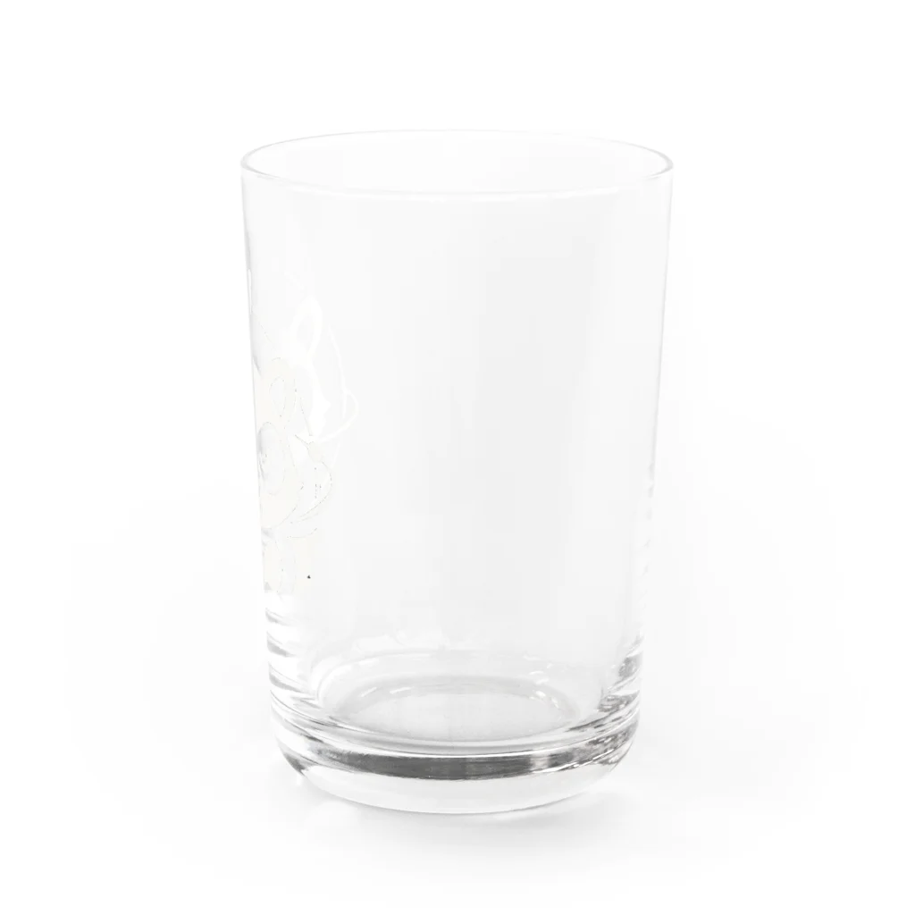 たぬきのエンブレム Water Glass :right