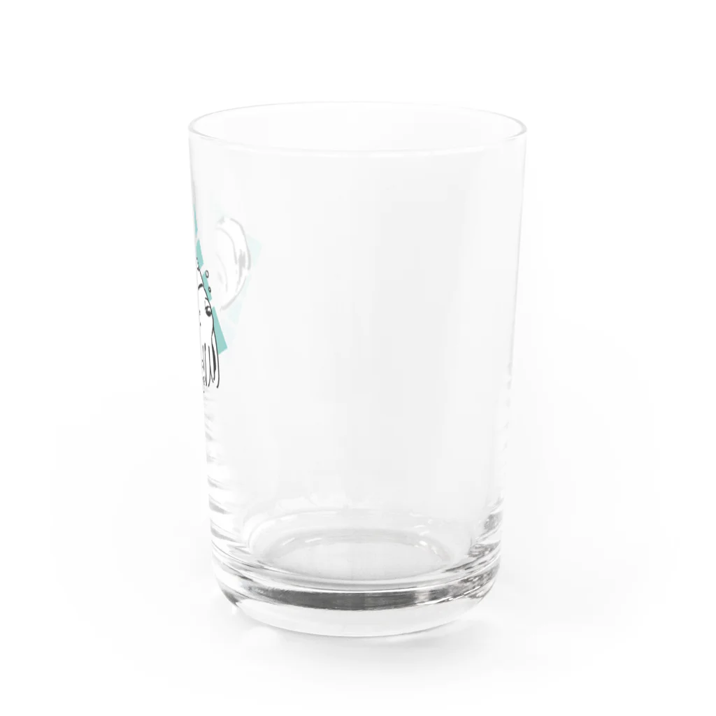 nogomeのコブシメの赤ちゃん Water Glass :right