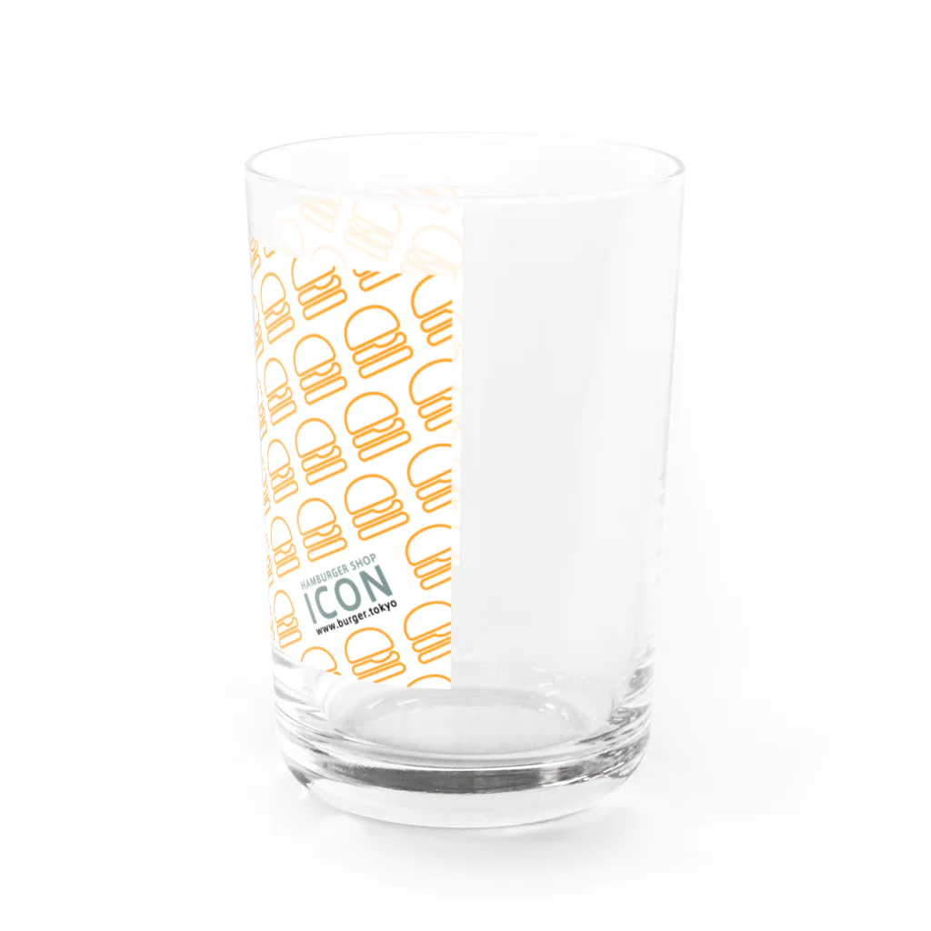 ICONのICONロゴ Water Glass :right