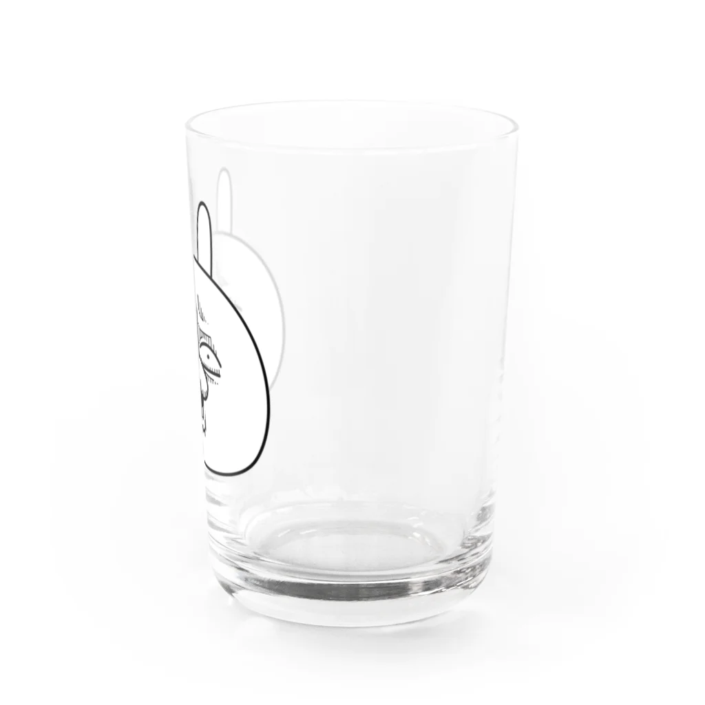 DECORの顔芸うさぎ は？ver. Water Glass :right