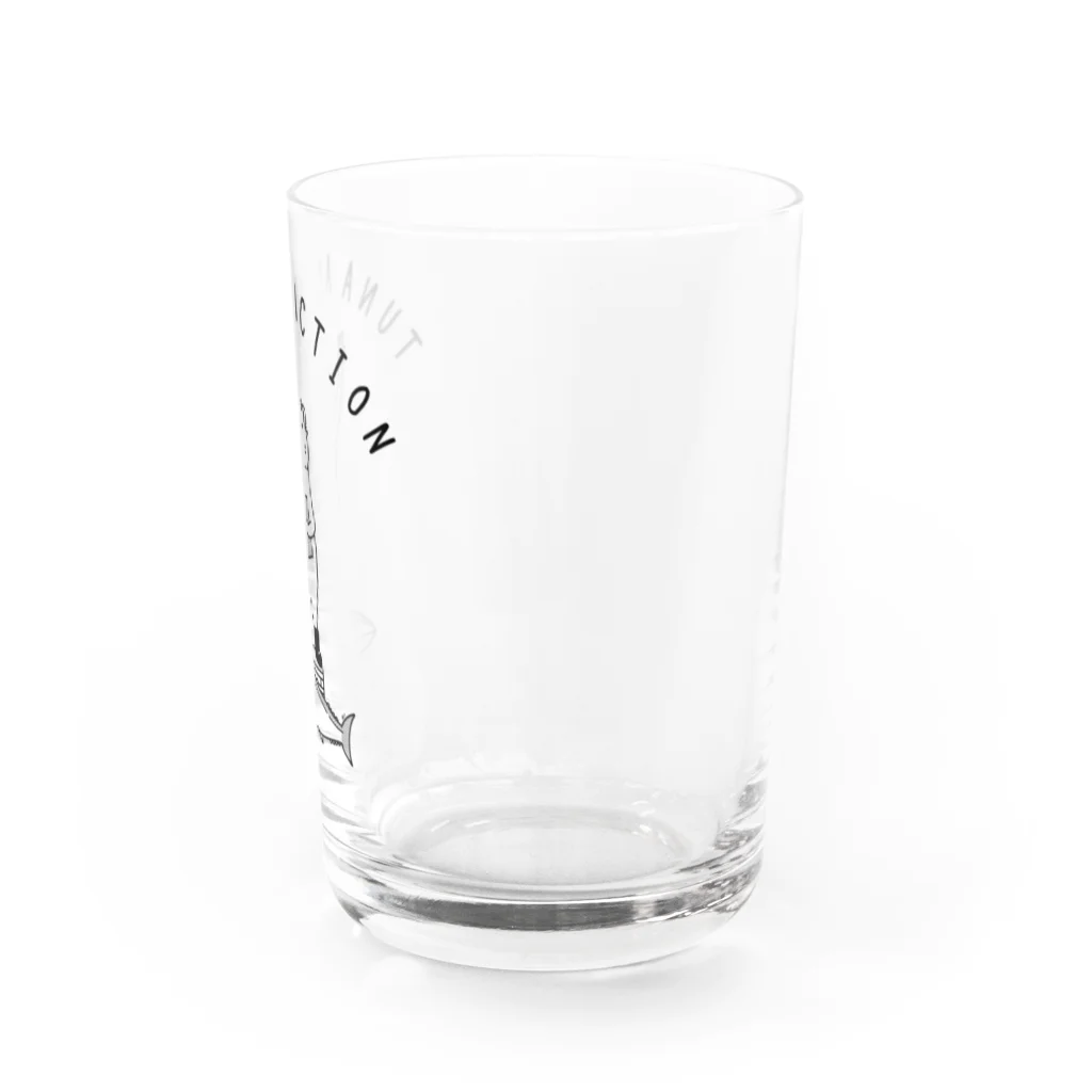 Aliviostaのマグロのセリ ハムスター 動物イラストアーチロゴ Water Glass :right