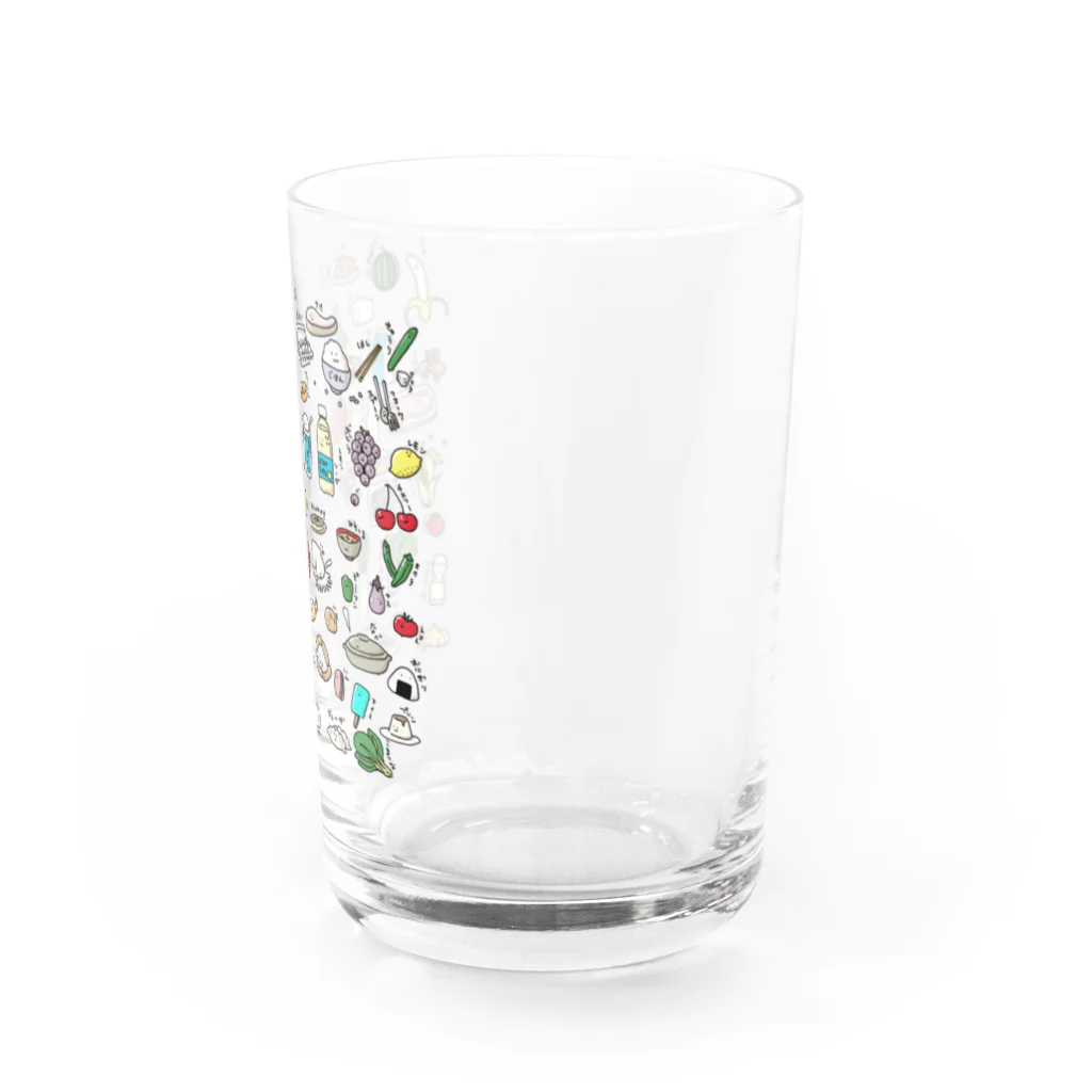 いそがしくてもメシのたべものふれんず Water Glass :right