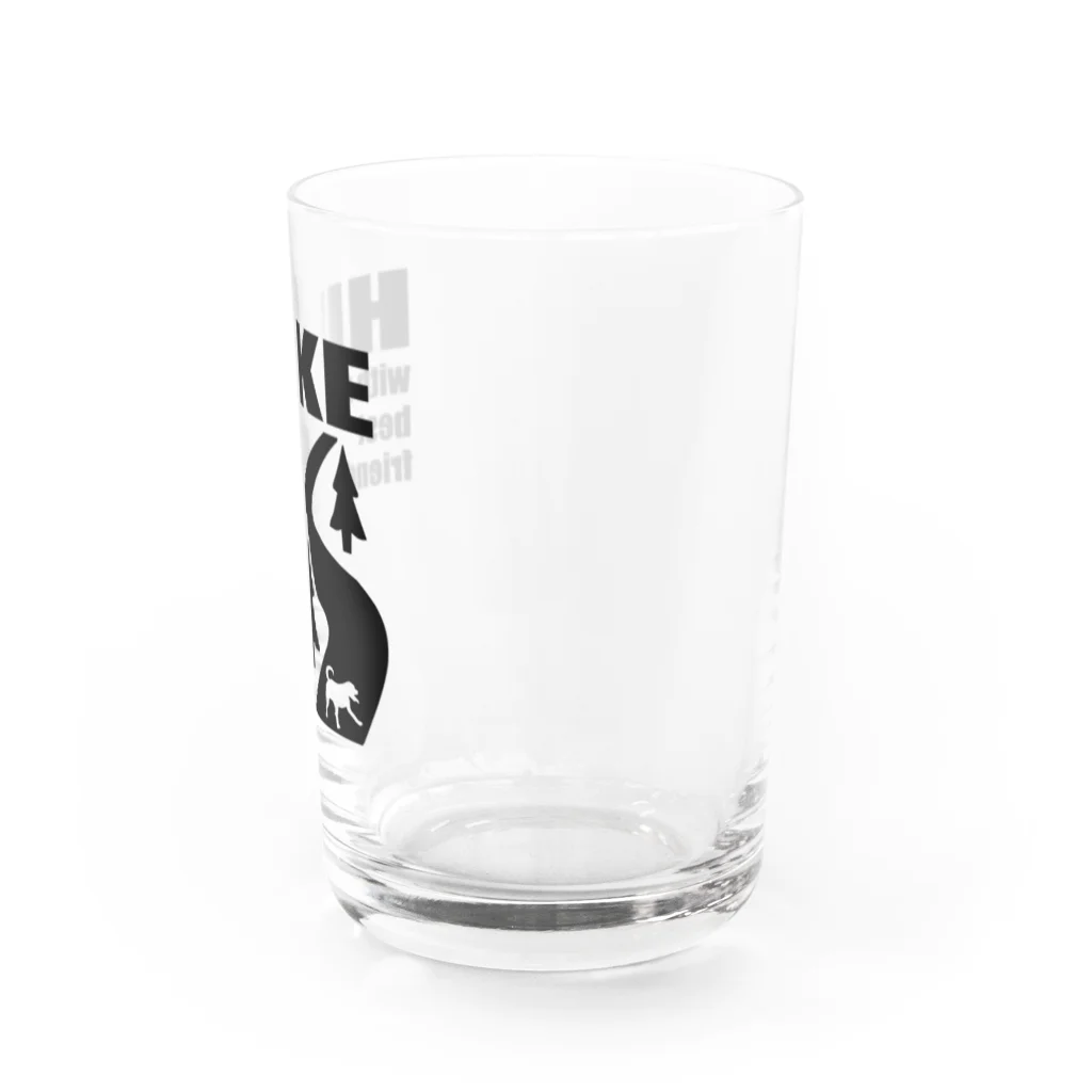 too muchの人間用のHIKE黒 Water Glass :right