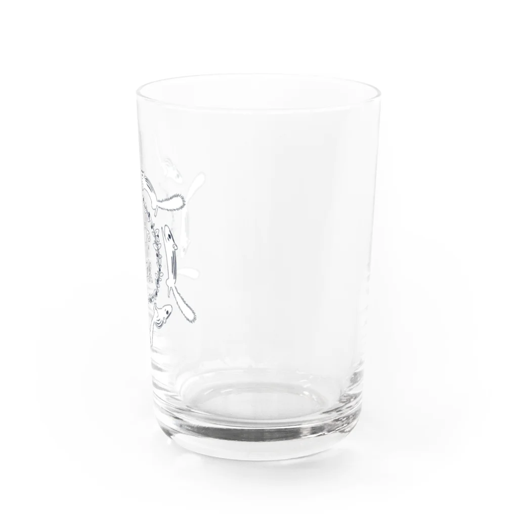 シマリス&ボタンインコのぐるぐるシマリス Water Glass :right