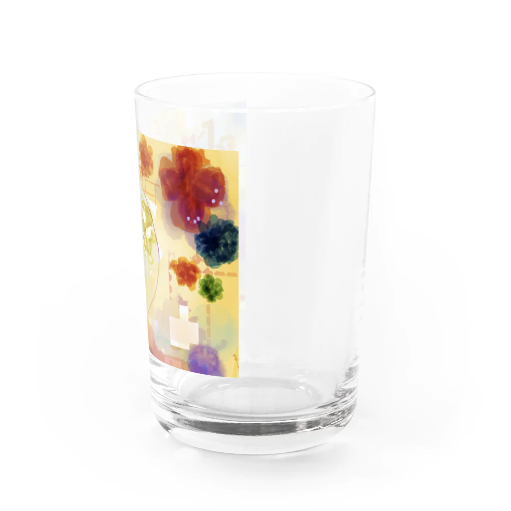 St.SKのFlowers heart Water Glass :right