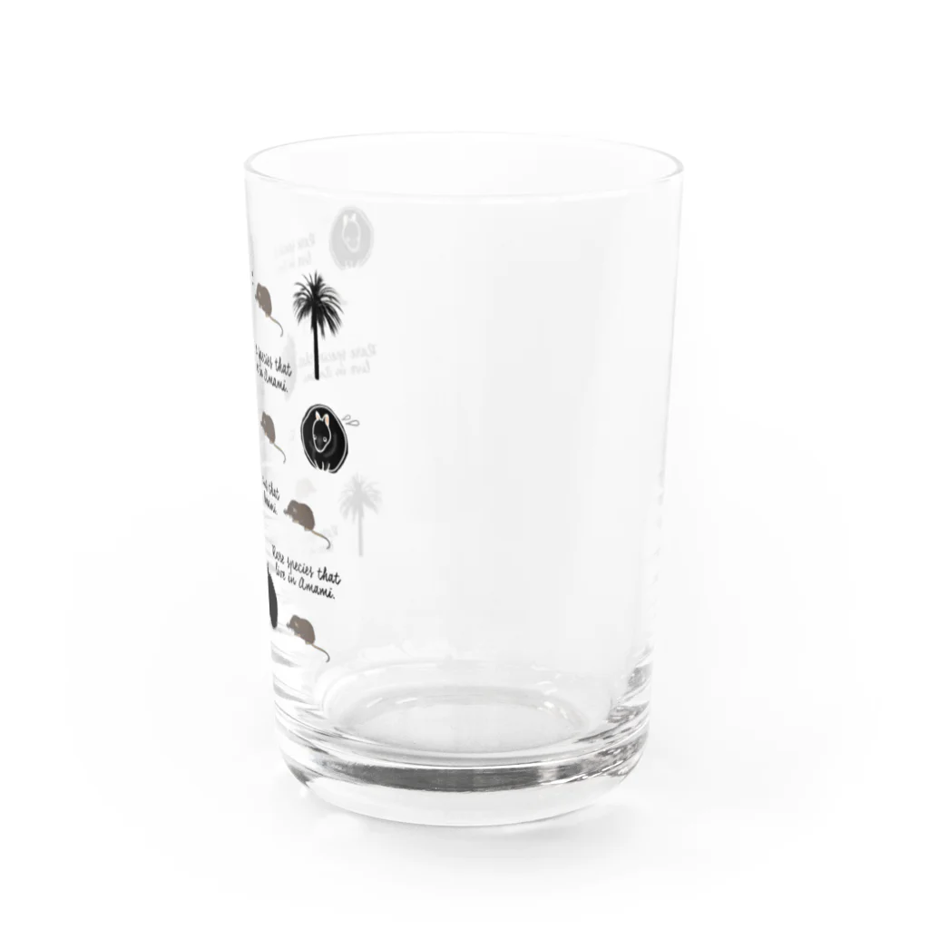 かわず屋のクロウサギ＆ジネズミ Water Glass :right