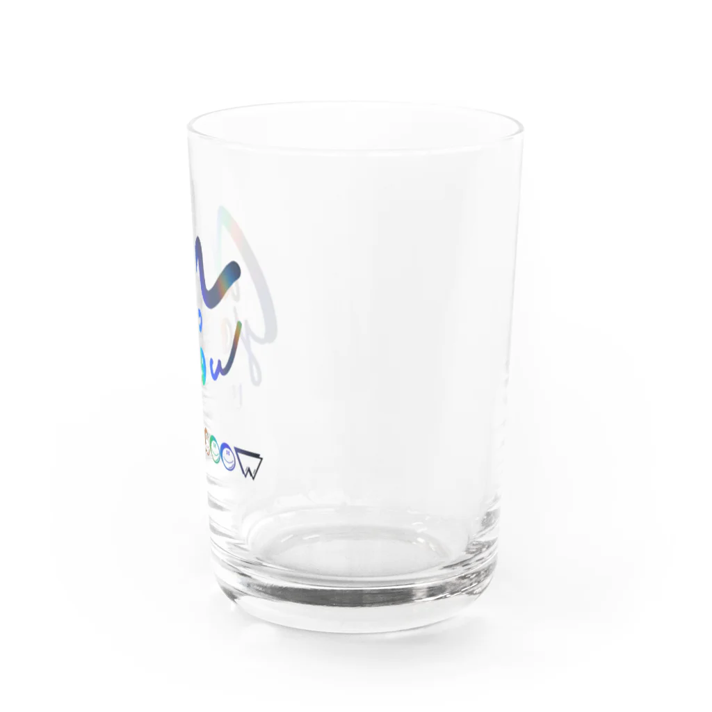 artist nyaooowのにゃおのロゴ Water Glass :right