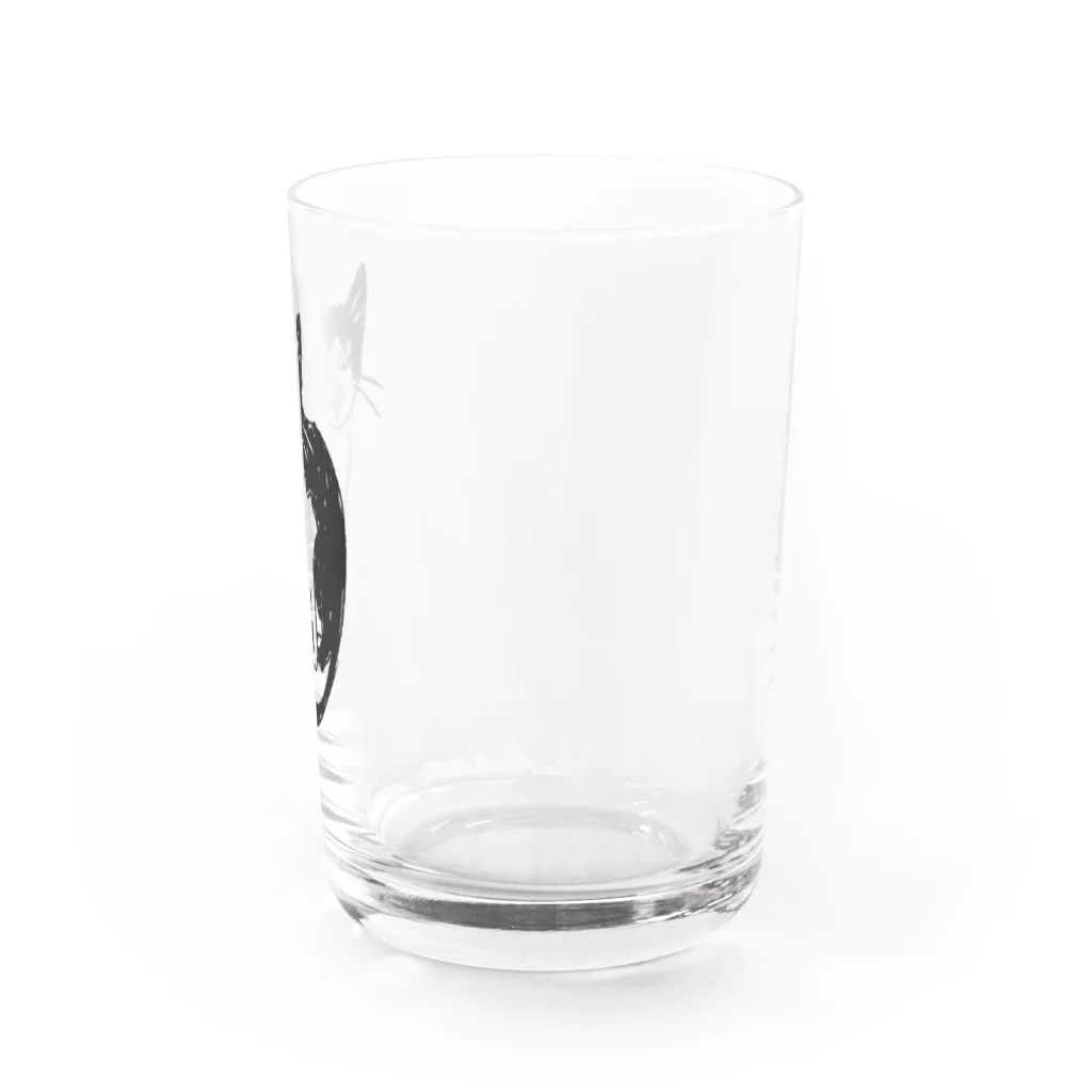 むしんちのニヒルな猫 Water Glass :right