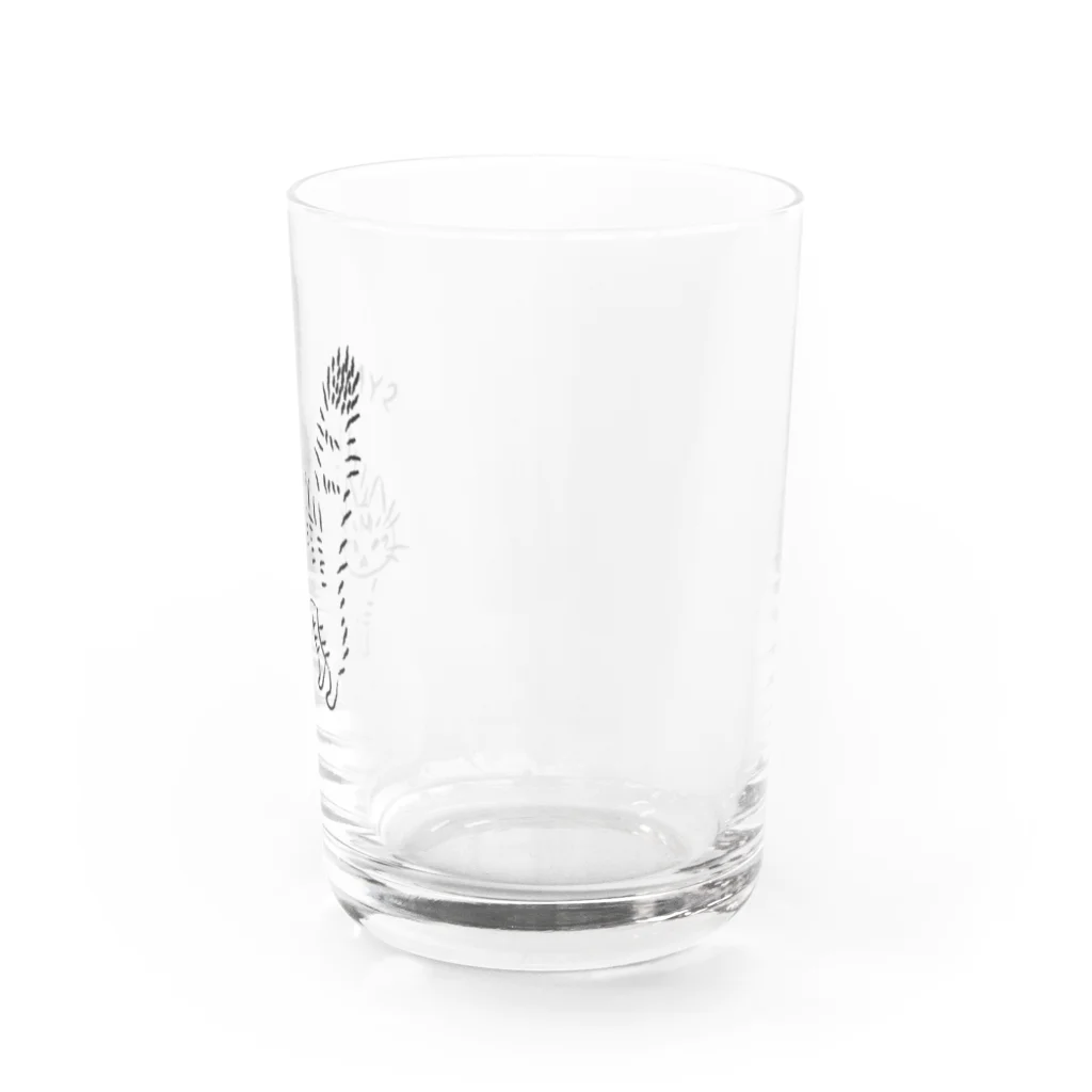 むしんちのシャーする猫 Water Glass :right