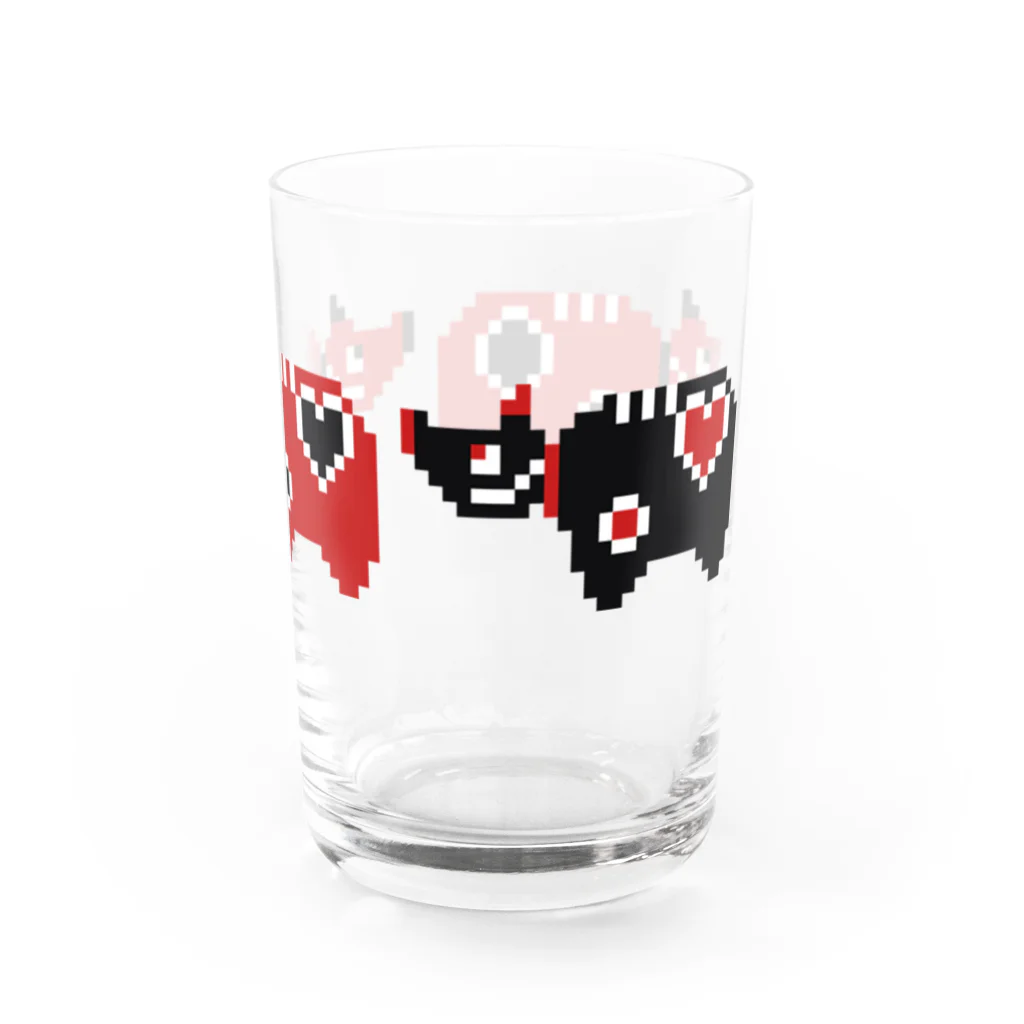 WEEKENDSTITCHの赤べこ三匹衆 Water Glass :right