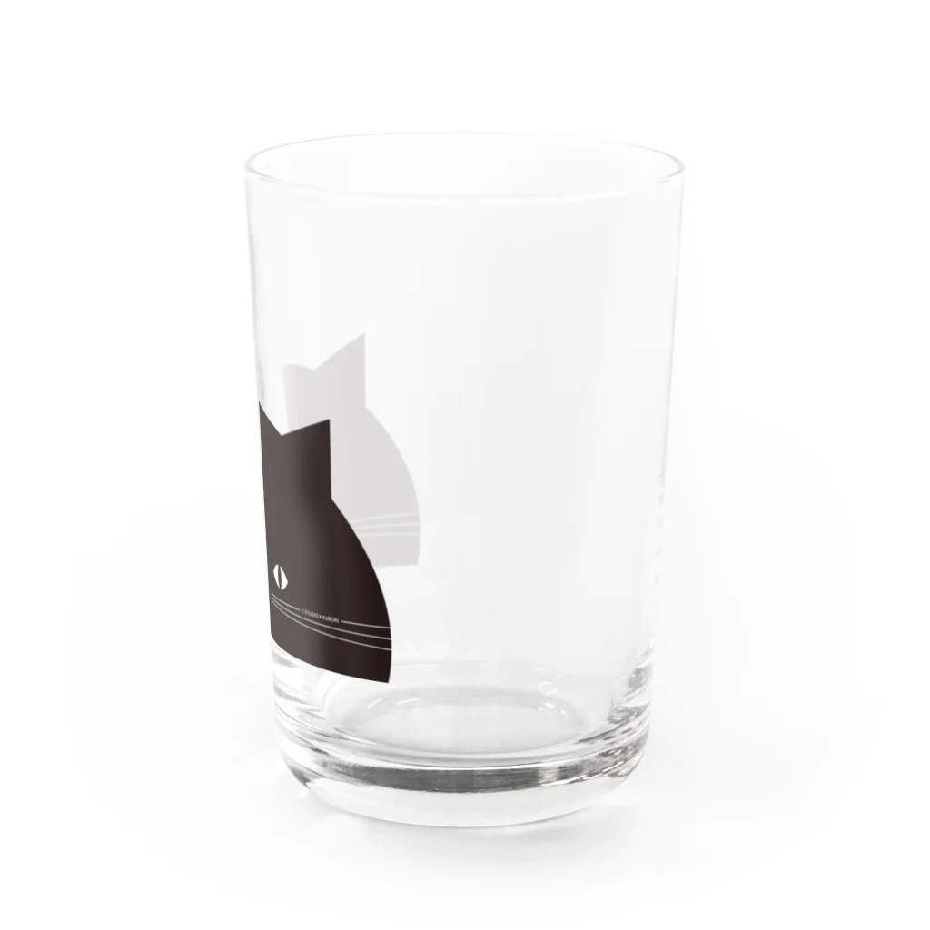 Arts&Crafts Muuののぞき見ねこ Water Glass :right