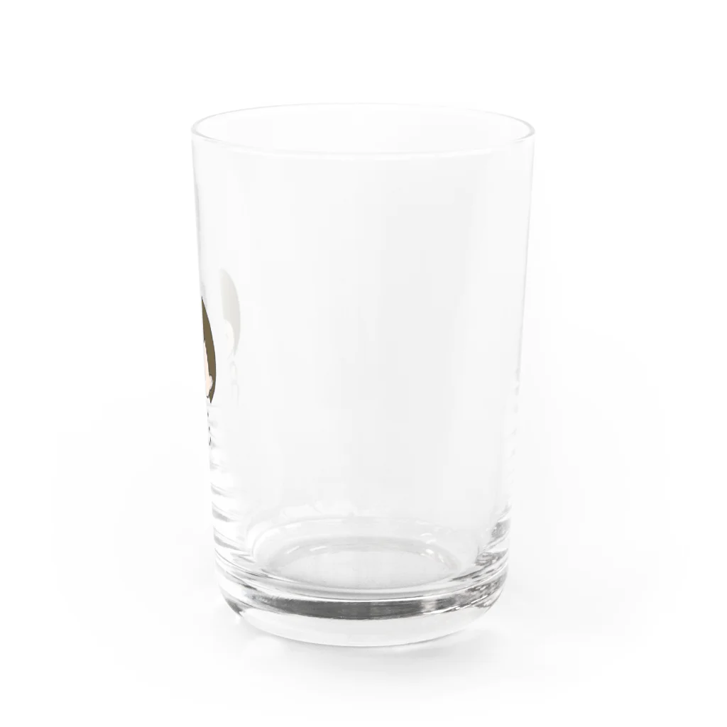 67って鳥の頭ですのとんとんとんぷくちゃん Water Glass :right