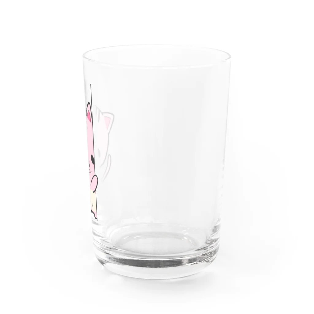 ミドリ ハナ@maro_coのここにいるニャン Water Glass :right