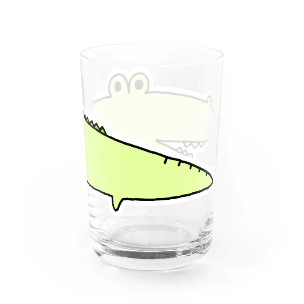 ぺちぺち工房 Pechi Pechi Atelierのわに Water Glass :right