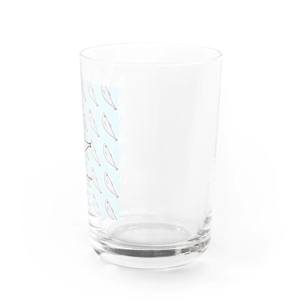 ぺちぺち工房 Pechi Pechi Atelierのししゃもがいっぱい Water Glass :right