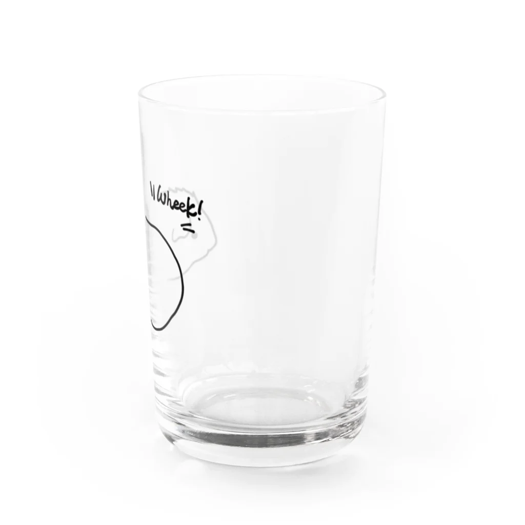 hiromimのguineapig “Wheek！” Water Glass :right