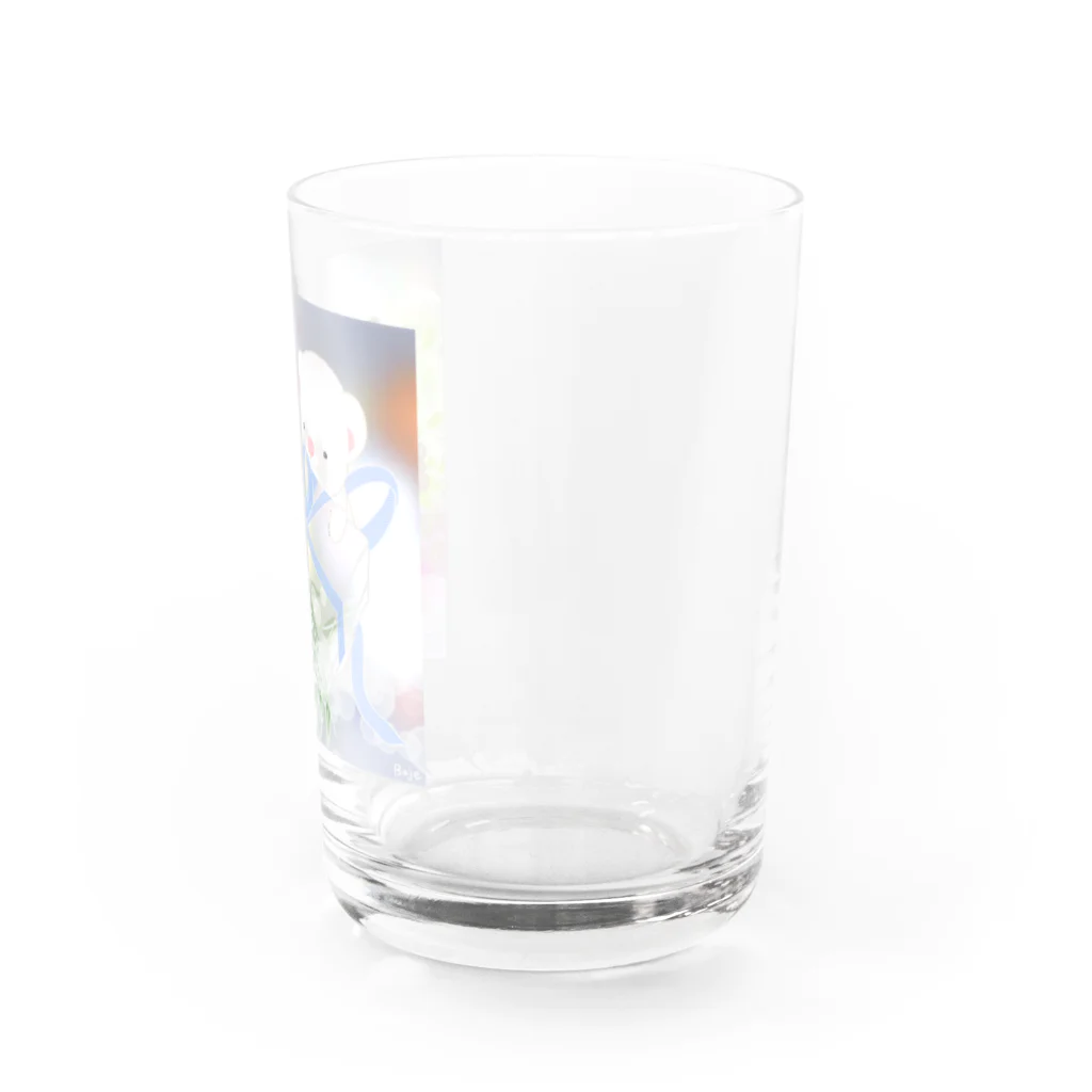 Bajeのプレゼントとフェレット フラワー💐 Water Glass :right