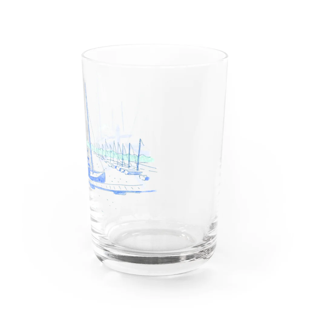 はしもとゆかのヨット Water Glass :right