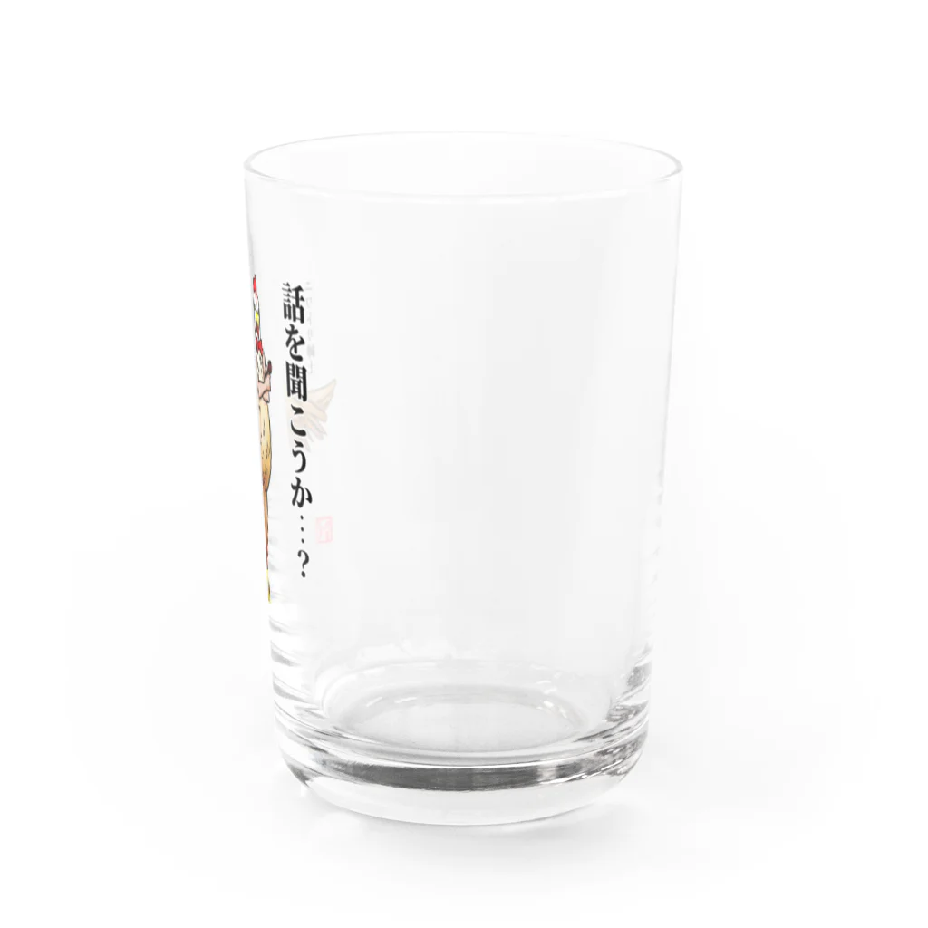 ぶちたま@キャラショップのニワトリ紳士登場 Water Glass :right