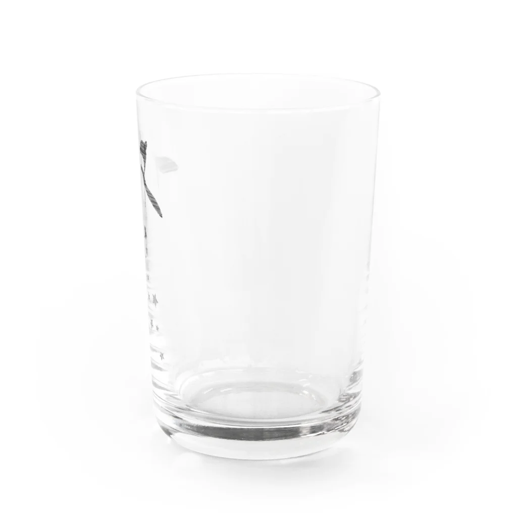 sarada-netの星飛びペンギン Water Glass :right