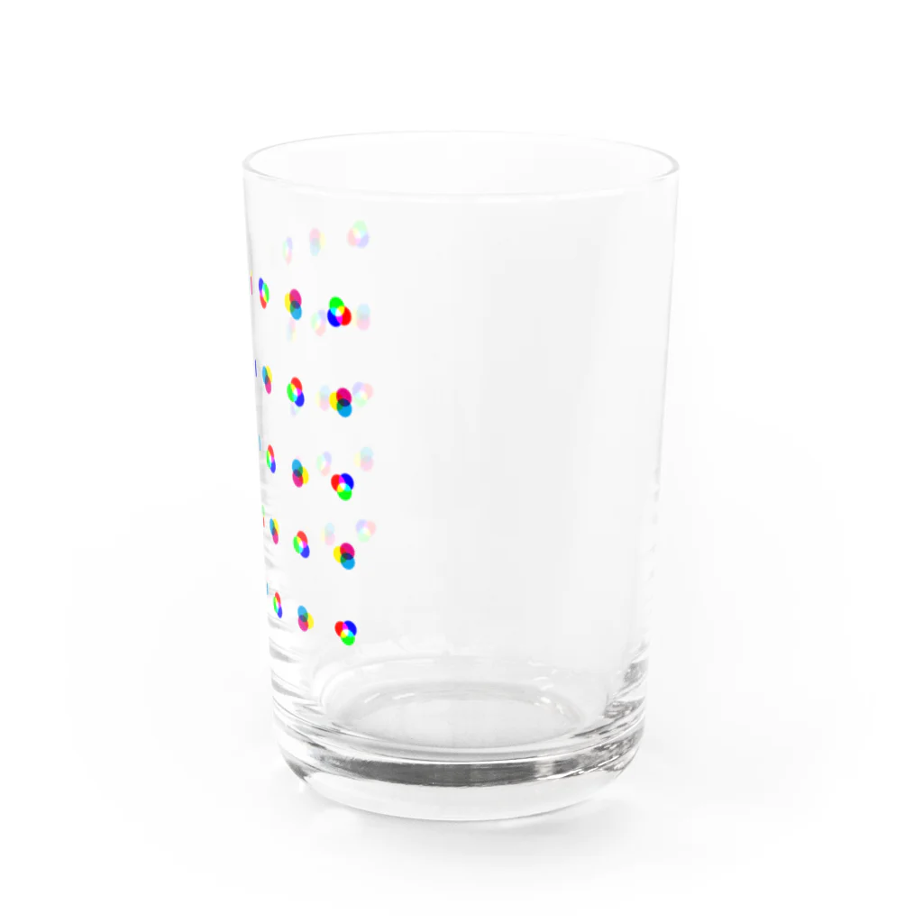 右ねじのprimary colors Water Glass :right