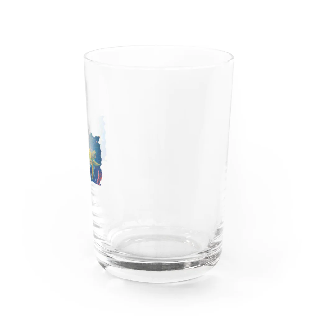 Life Timeのマッタリとした亀 Water Glass :right