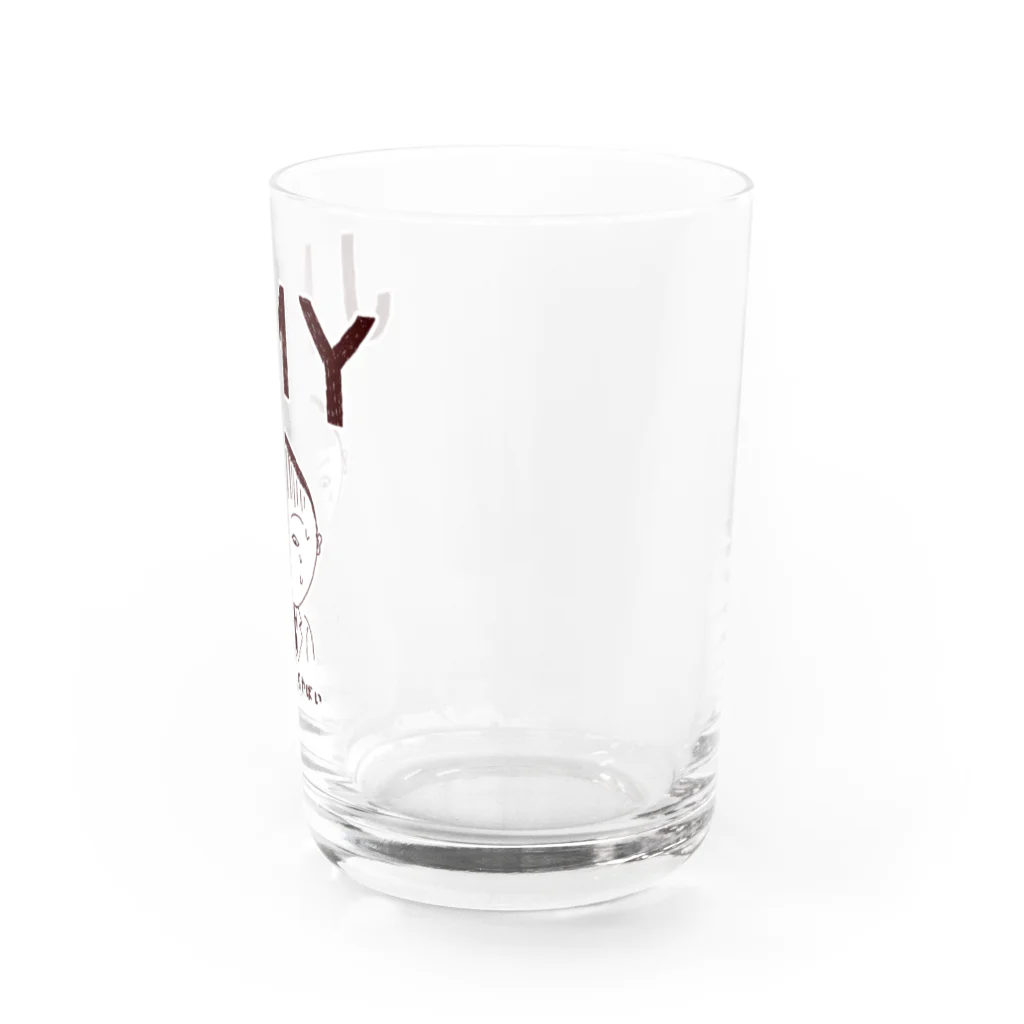 NIKORASU GOのユーモアデザイン「ＪＭＹ（実はまぢやばい）」 Water Glass :right