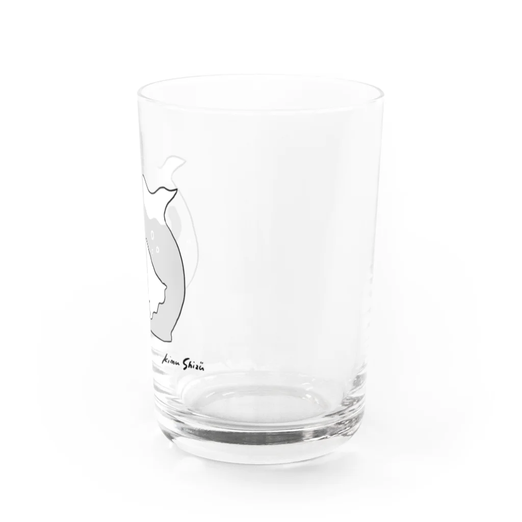 kimushizuu_のおばけのレイニー Water Glass :right