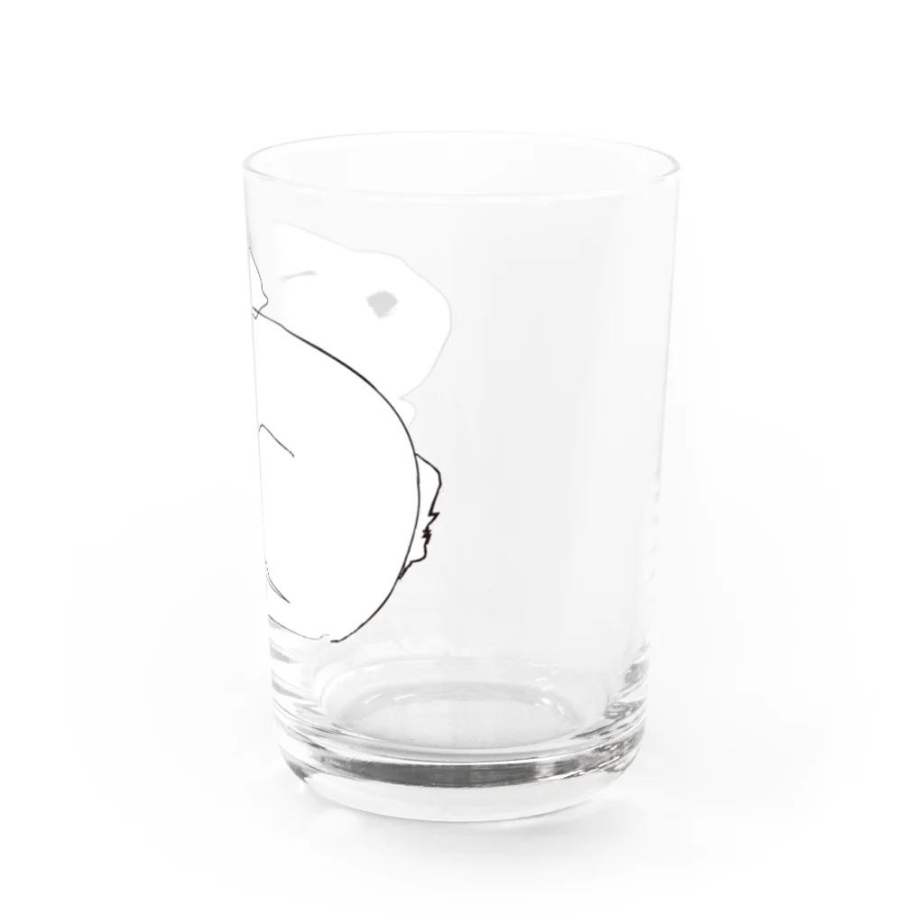 Less is moreの媚びないうさぎ Water Glass :right