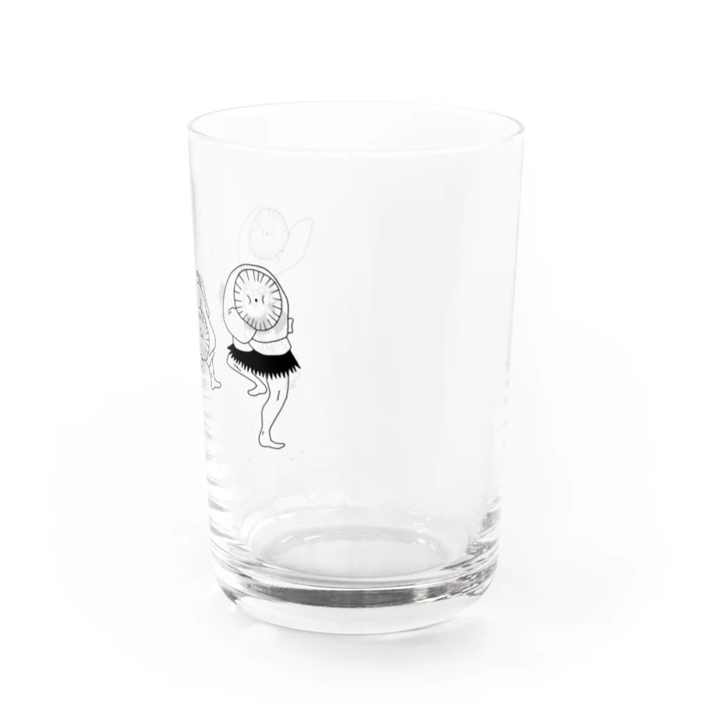 あのこの北斎　雀踊り Water Glass :right