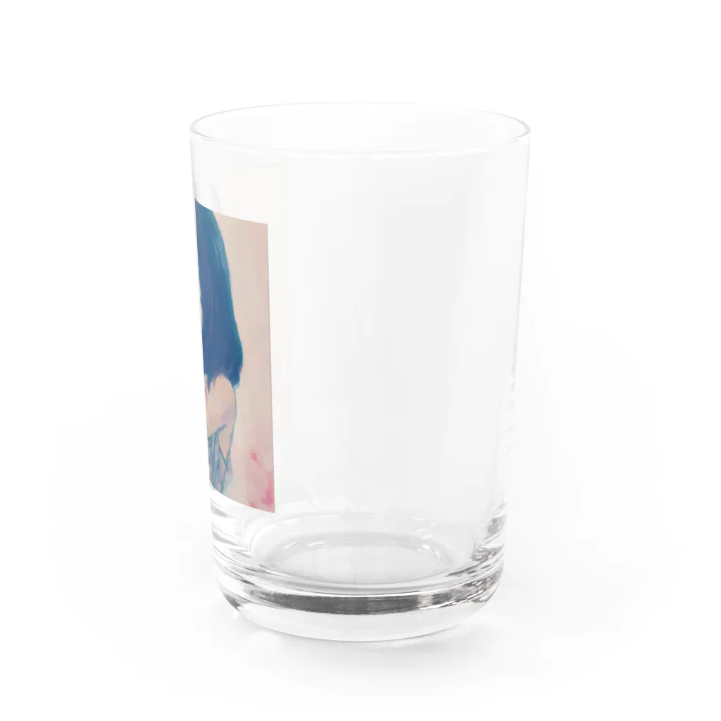 Miu Shinodaの女と愛猫 / une femme et son bon chat Water Glass :right