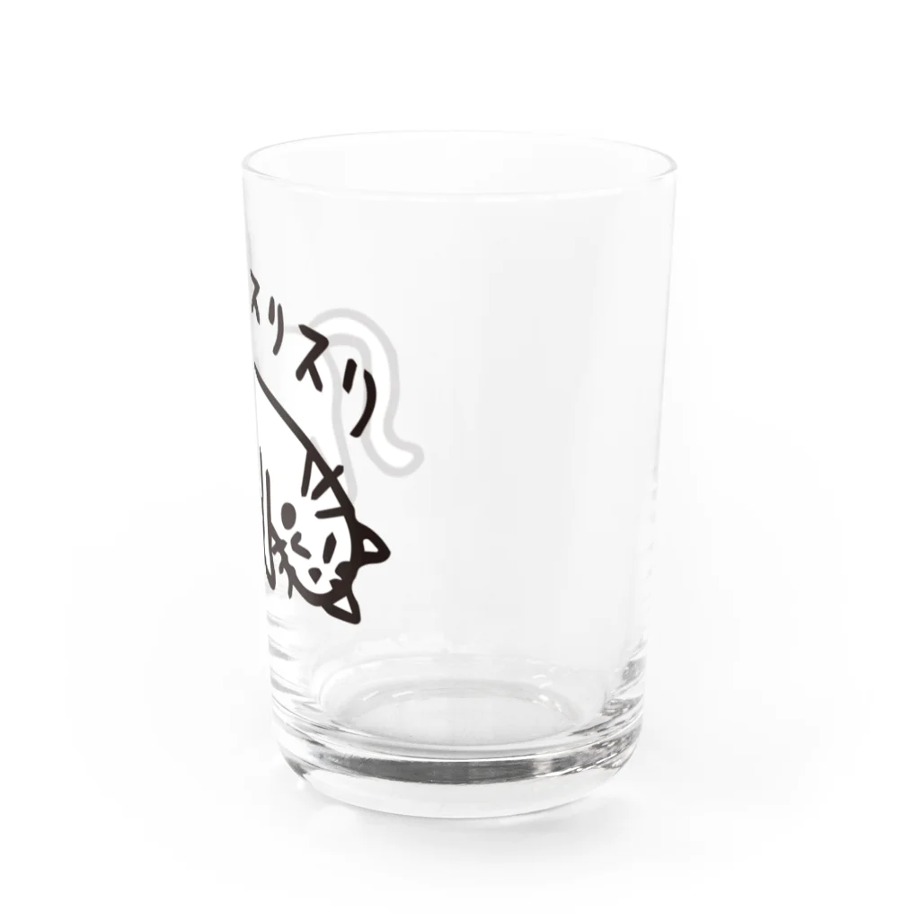 ABTMの路地から出てきたへんな猫 cat Water Glass :right