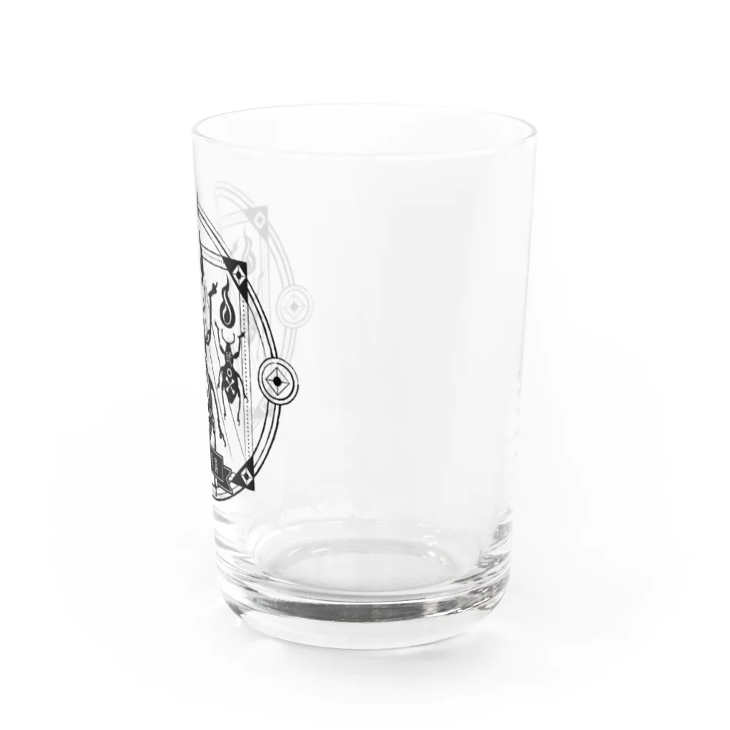 Ateの唆骸堅象虫（黒） Water Glass :right