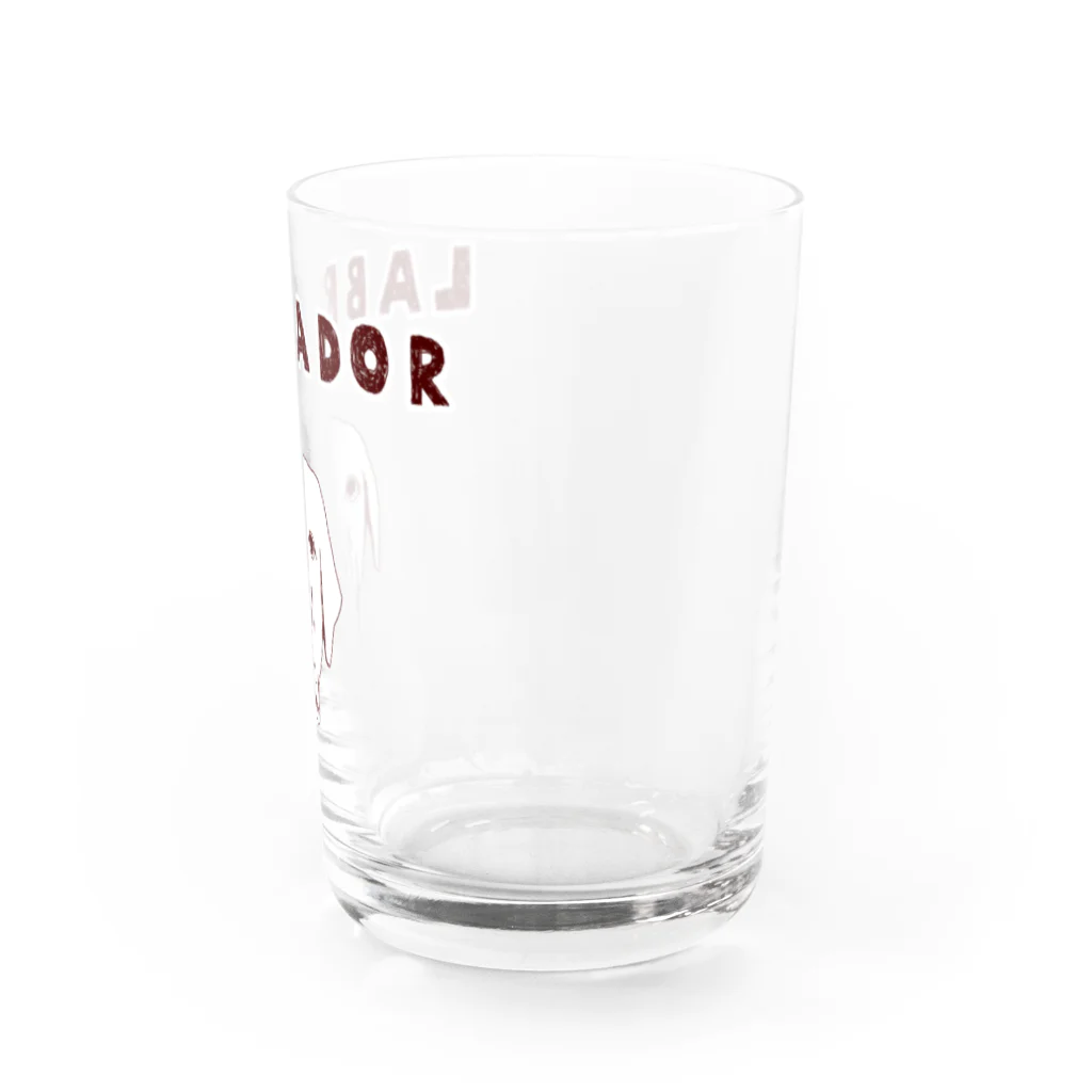 NIKORASU GOのラブラドールデザイン（Tシャツ・パーカー・グッズ・ETC） Water Glass :right