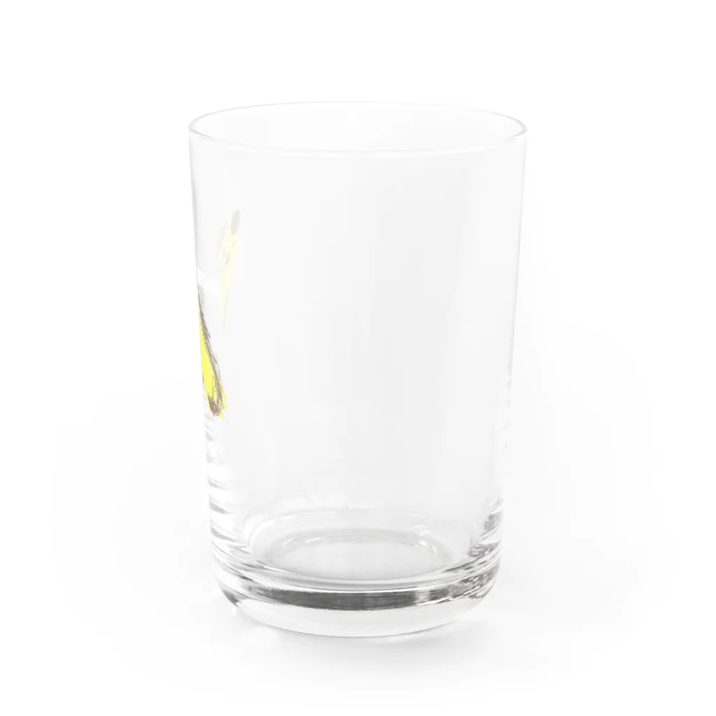 みはやさんのはーちゃん の ばなな（C・ロゴWH） Water Glass :right