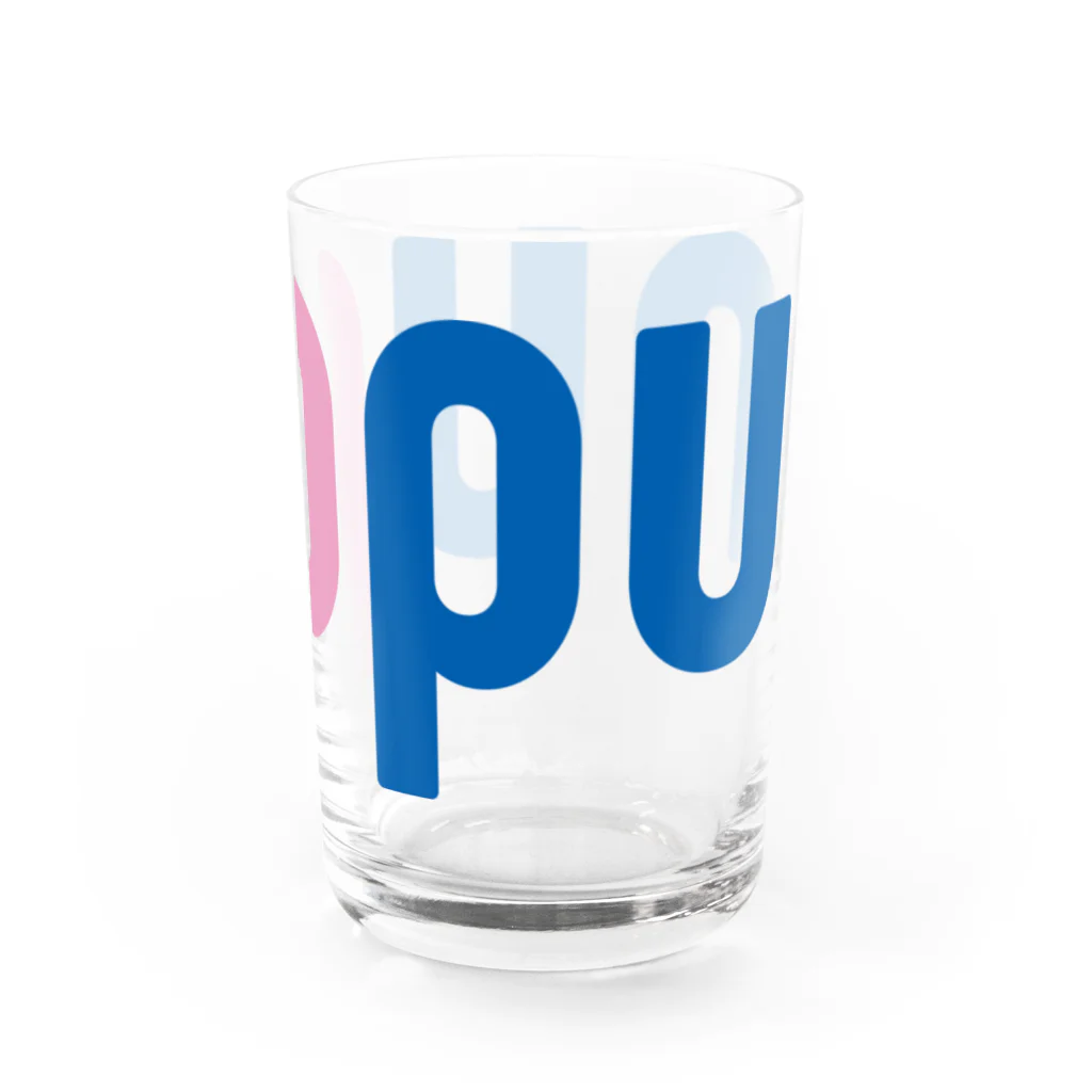 nuppuのnuppu logo BP Water Glass :right