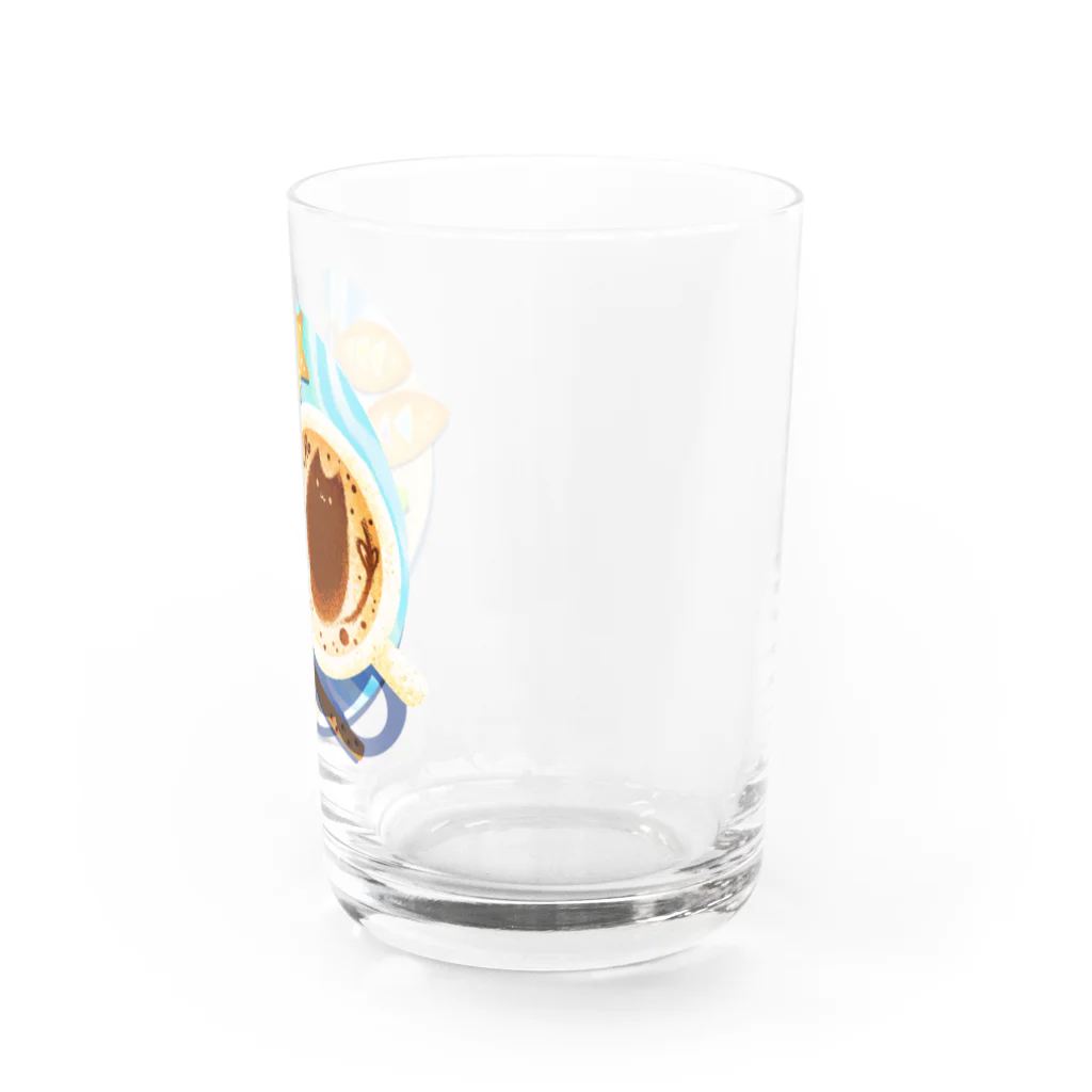 ハルノキ工房のビンロウとカプチーノ(無地) Water Glass :right