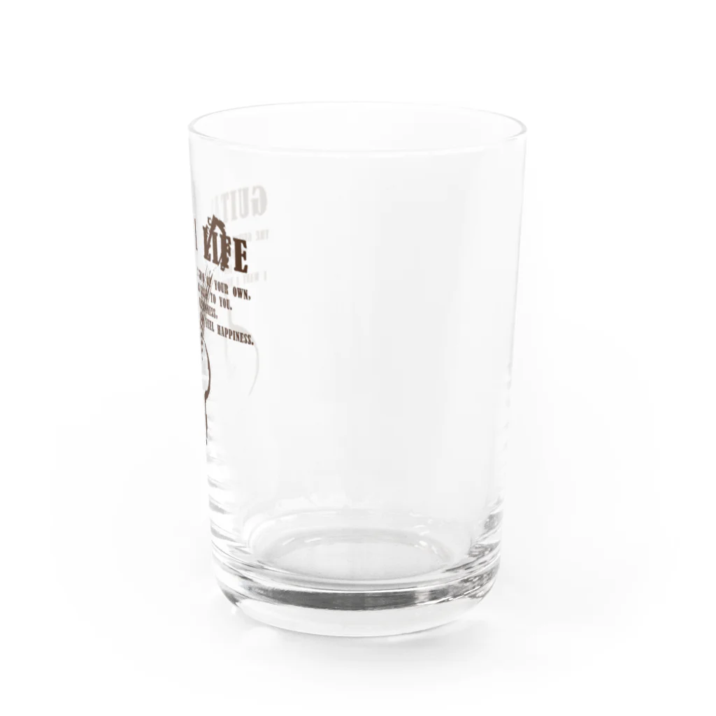 TACAのグッズ売り場のギターライフ茶 Water Glass :right