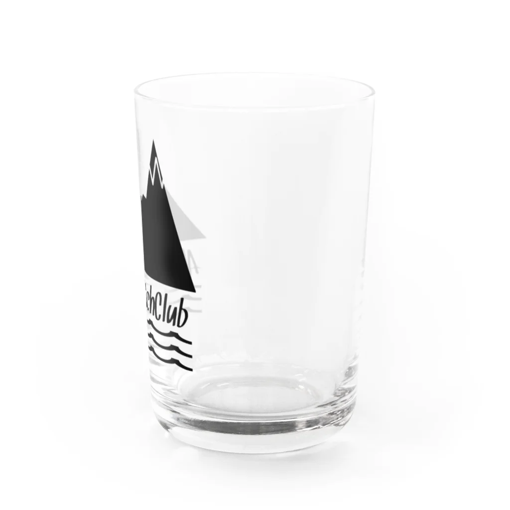 AlohaClub （あろはくらぶ）のAlohaBitchClub スポーツロゴ黒 Water Glass :right