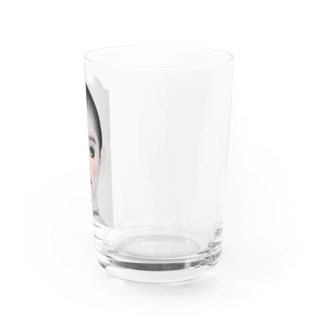 みにゃ次郎の坊主女子 Water Glass :right