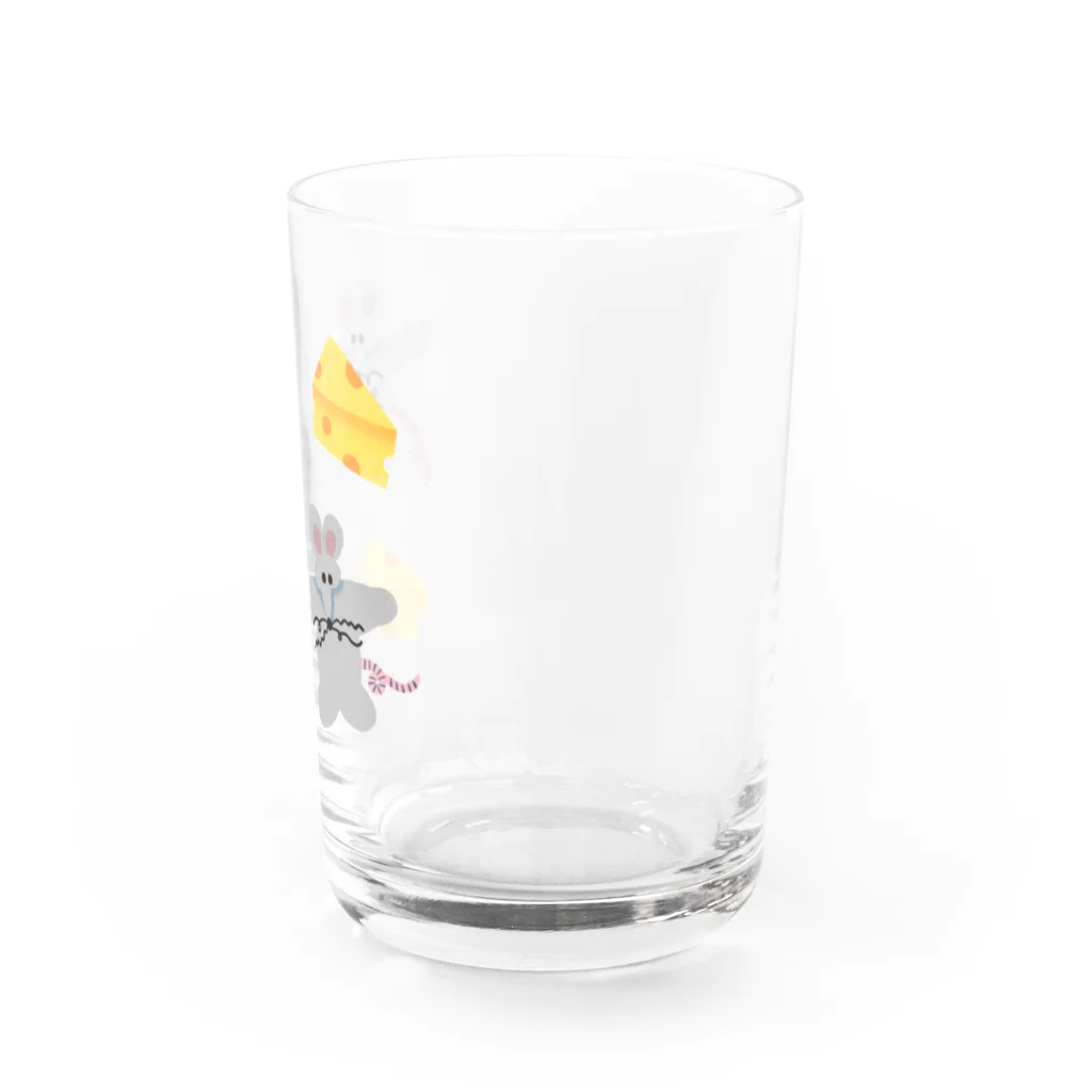 かわべしおん | イラストレーターのフィーバーねずみの予感 Water Glass :right