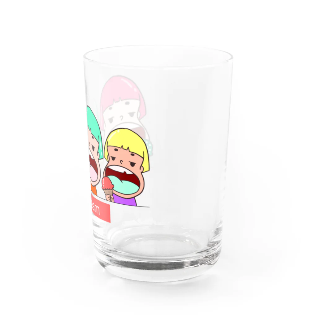 ミドリ ハナ@maro_coのアイスクリーム Water Glass :right