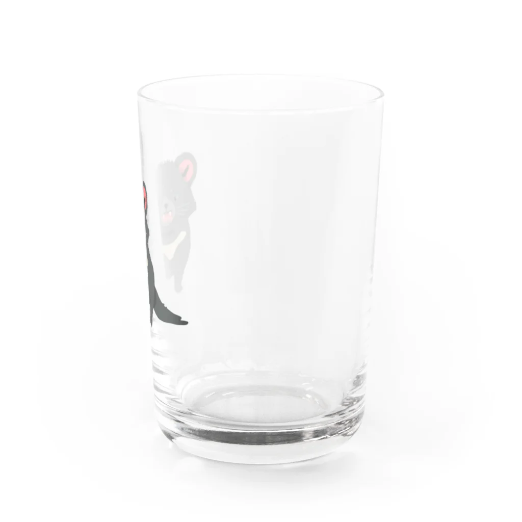 ちゃこぺん（SUZURI店）のタスマニアデビルくん Water Glass :right