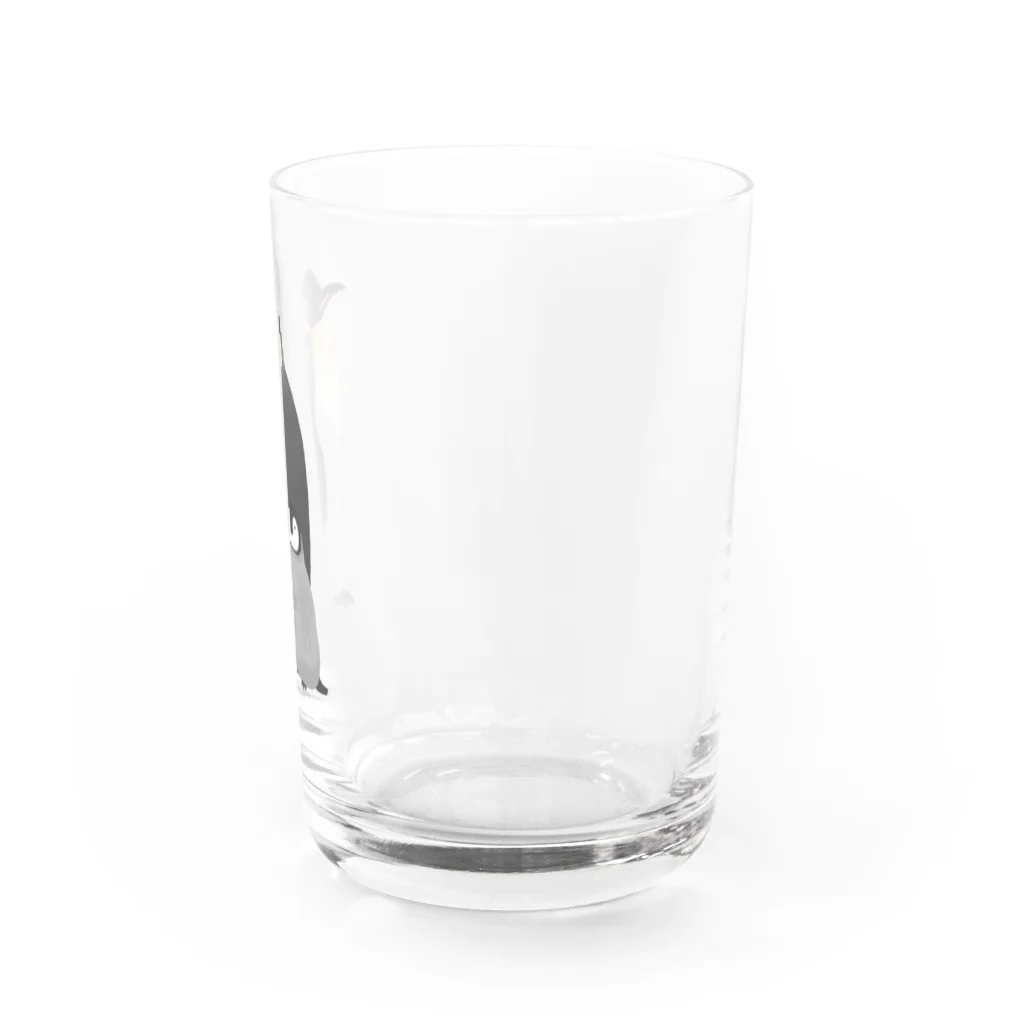 のらにゃすの皇帝ペンギン親子 Water Glass :right