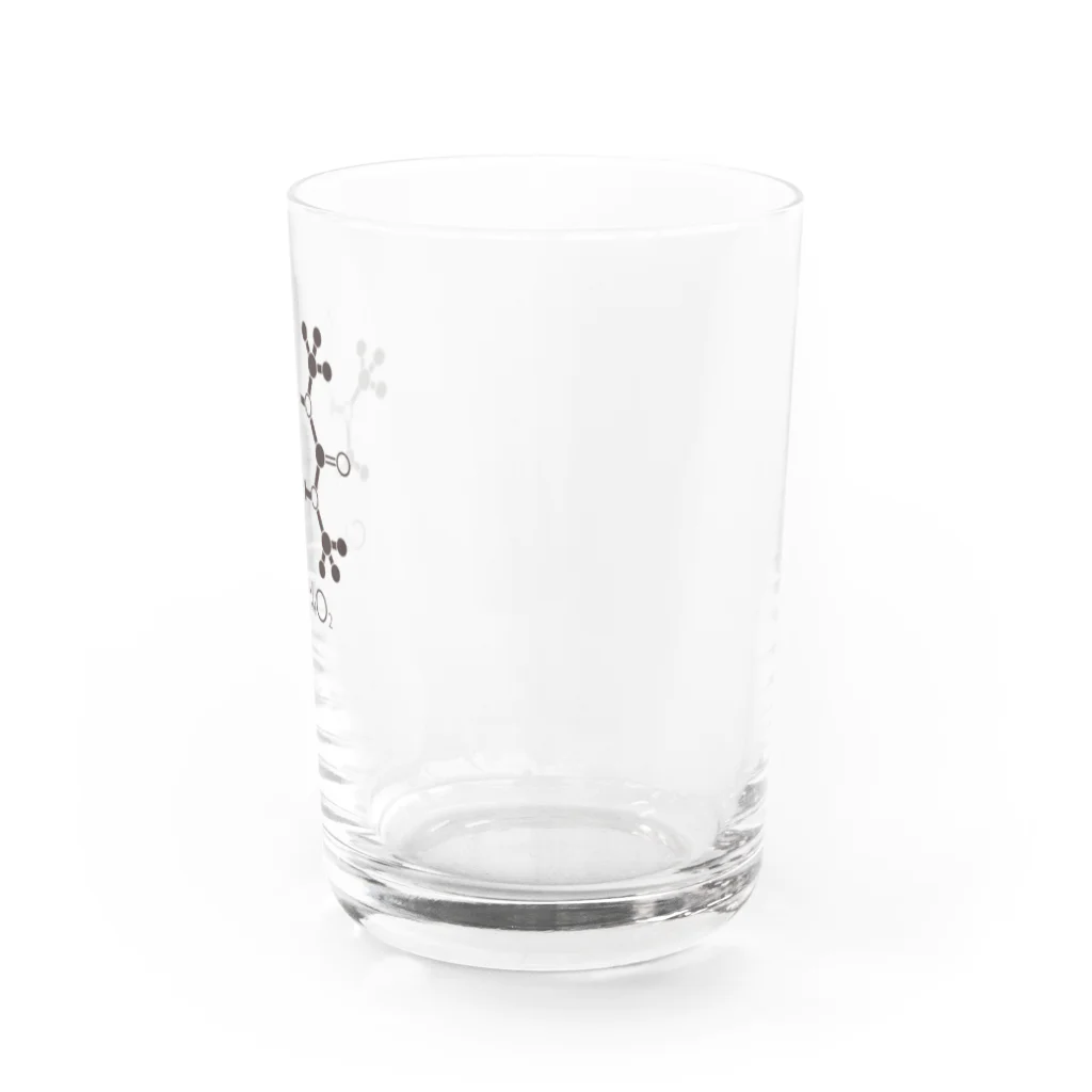 st_drop_laboratoryのカフェインの化学構造式 Water Glass :right