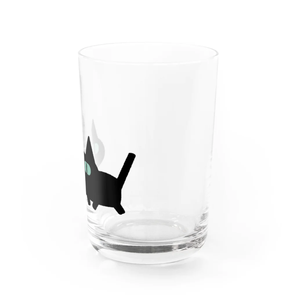 ぷっちのくろねこレグのおさんぽ Water Glass :right