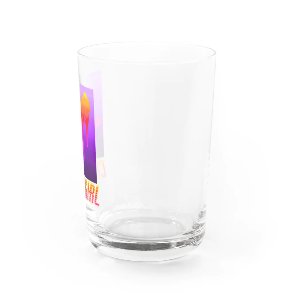 くまくまのCity girl  グラス Water Glass :right