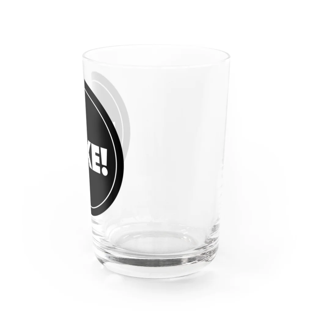 おっぺけガールショップのPEKE! 黒赤 Water Glass :right