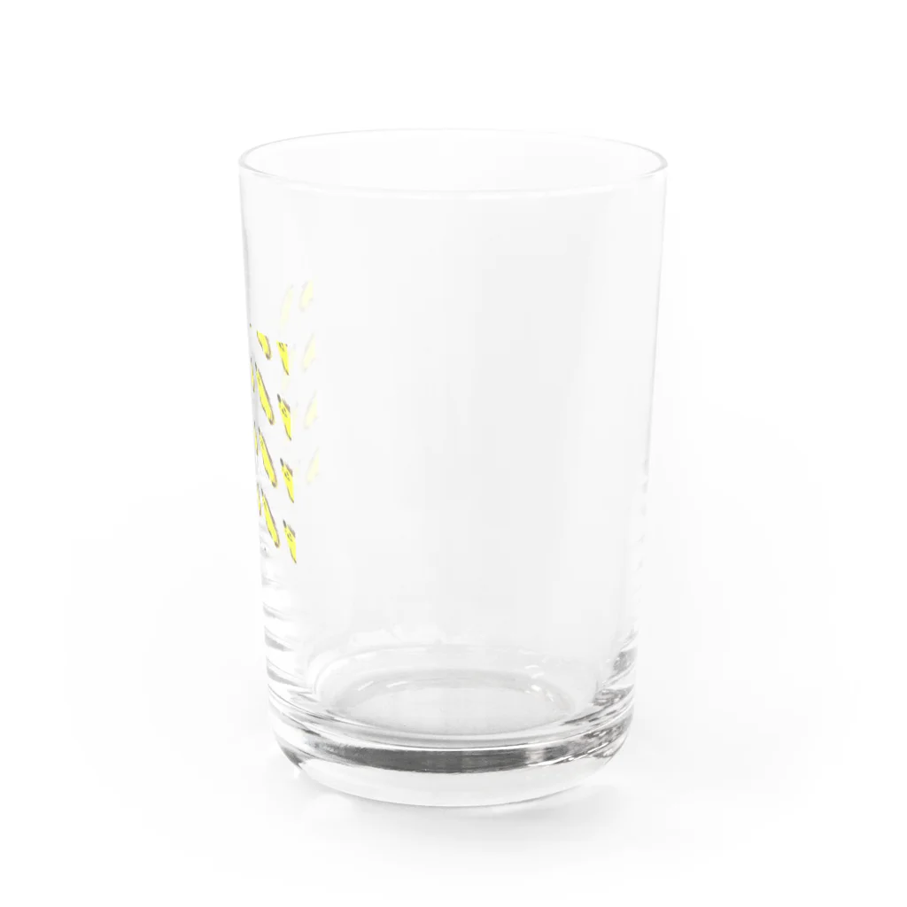 みはやさんのはーちゃんのばなな（D・ロゴWH） Water Glass :right