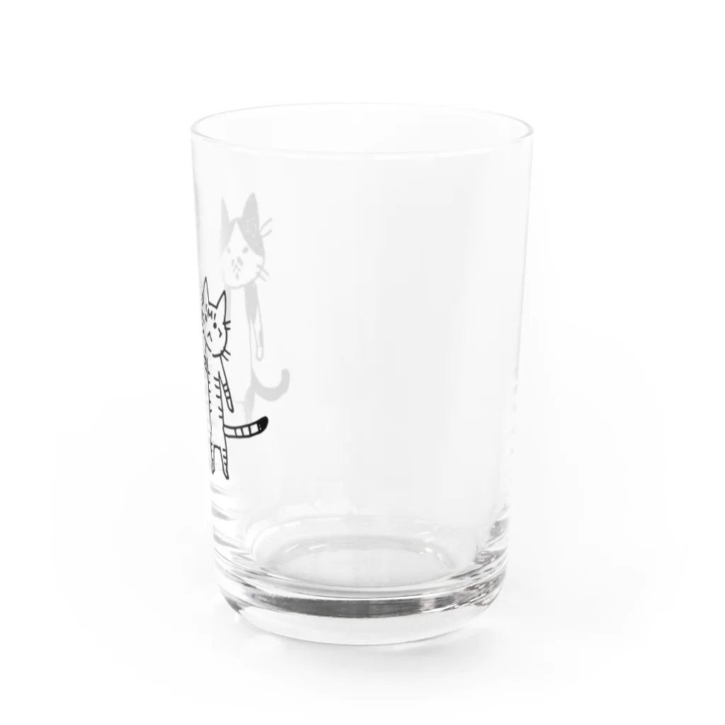 むしんちのてつなぎ猫 Water Glass :right